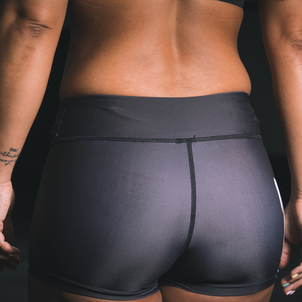 Three Wise Girls - Squat and Lift Black Shorts