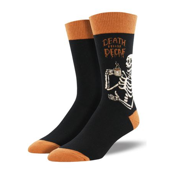 Death Before Decaf Men Crew socks