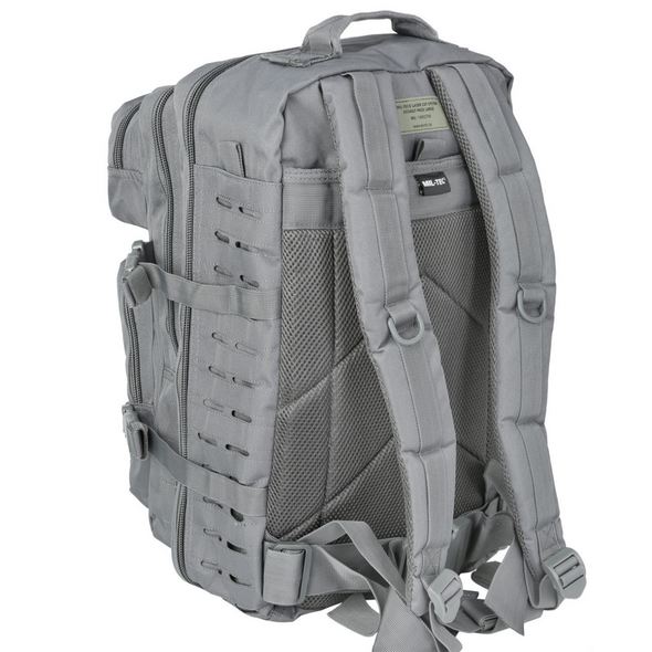 Mochila Mil-Tec Laser Cut Assault Pack - Urban Grey  36L | Backpack Mil-Tec Laser Cut Assault Pack - Urban Grey