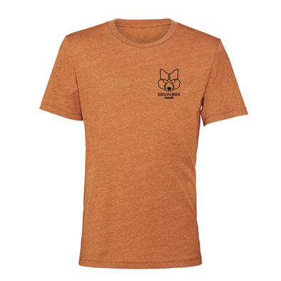 T-Shirt Equal Box CrossFit - Brick Orange + Black | Equal Box CrossFit Men T-Shirt - Brick Orange + Black