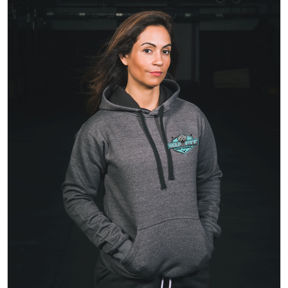 Pullover Hoodie Unissexo Grey Wolf Fit | Unisex Pullover Hoodie Grey - Wolf Fit