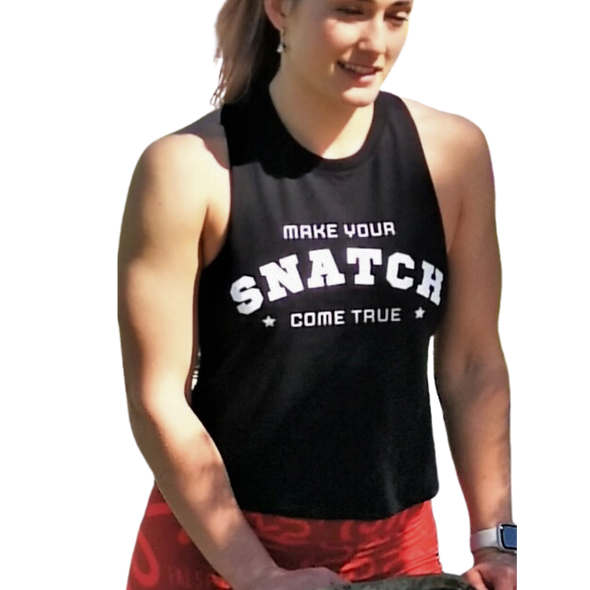 The Snatch Crop Tank - Black Edition