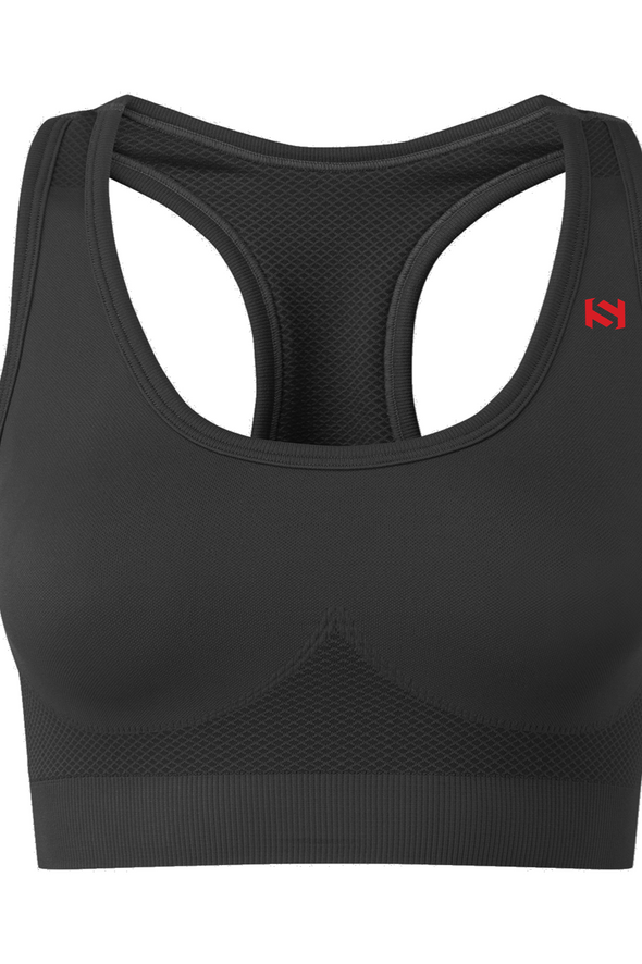 Twin MountainBlack - Sport Bra