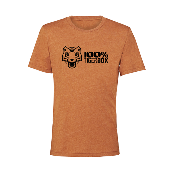 T-Shirt 100% Tiger Box - Brick Orange | 100% Tiger Box Men T-Shirt - Brick Orange