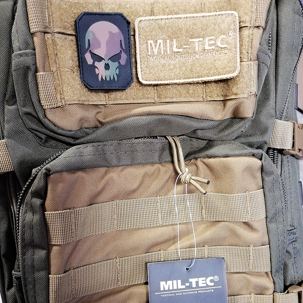 Camo PVC Skull 3D Patch