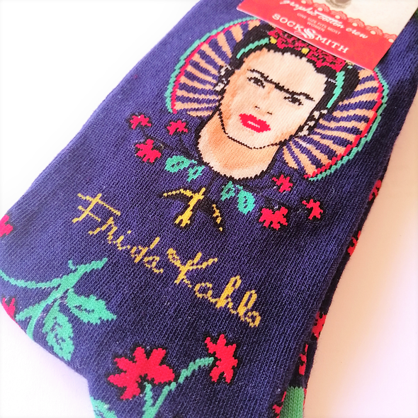 Frida Flower- Ladies Crew socks