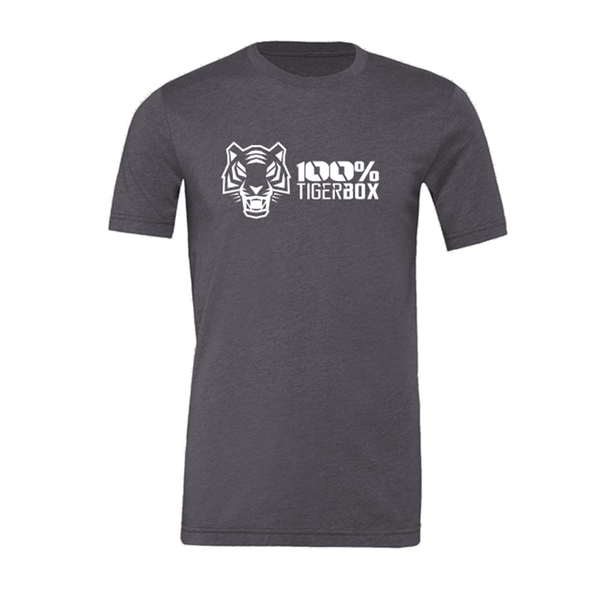 T-Shirt 100% Tiger Box - Dark Grey | 100% Tiger Box Men T-Shirt - Dark Grey