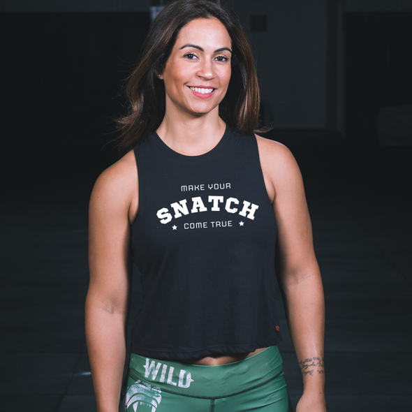 The Snatch Crop Tank - Black Edition