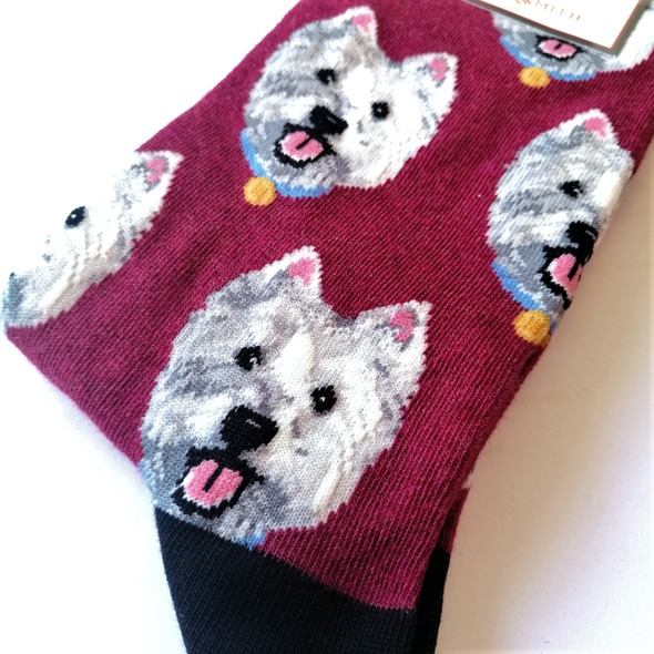 Westies- Ladies Crew socks