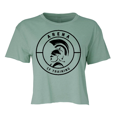 Crop T-shirt CrossFit Arena (Braga) - Aqua green