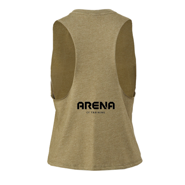 Crop Tank - CrossFit Arena (Braga) - Verde Militar | Ladies Crop Tank - CrossFit Arena (Braga) Army Green