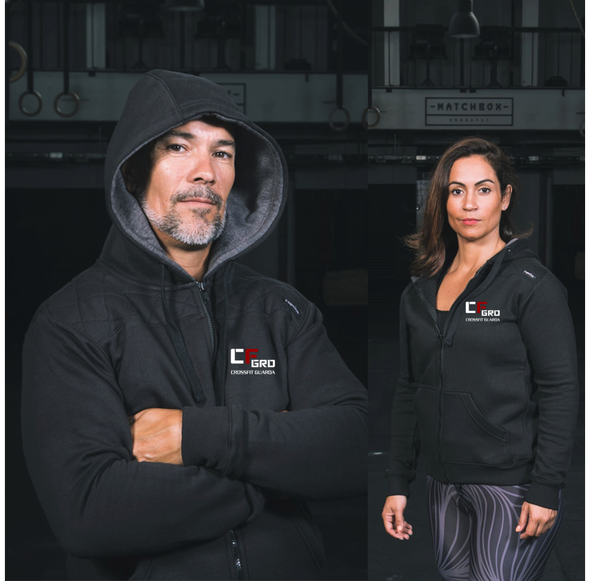 Casacos Unissexo Black- CrossFit  Guarda | Black Unisex Zip-Up hoodies-CrossFit Guarda