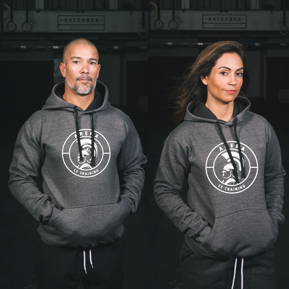 Pullover Hoodie Unissexo D. Grey CrossFit Arena (Braga) | D. Grey Unisex Pullover Hoodie - CrossFit Arena (Braga)