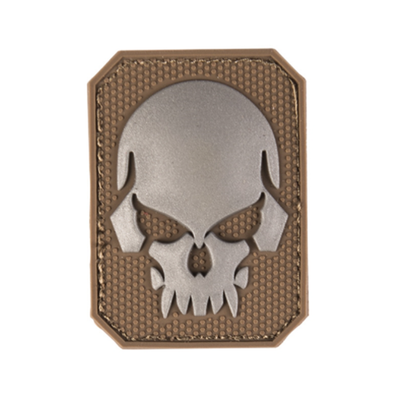 Dark Coyote PVC Skull 3D Patch