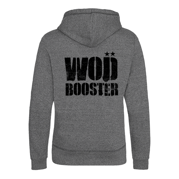 Wod Booster Icy Grey- Hoodie Unisexo com fecho | Wod Booster Icy Grey - Unisex Zip-Up hoodie