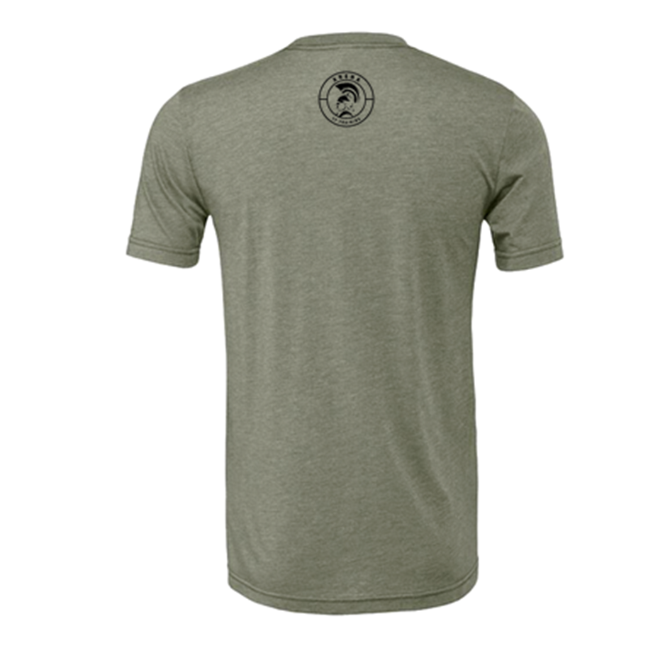 T-Shirt Masculina CrossFit Arena (Braga)- Verde Militar + Mostarda | CrossFit Arena (Braga) -Men T-Shirt - Army Green + Mustard