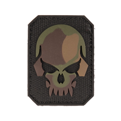 Camo PVC Skull 3D Patch