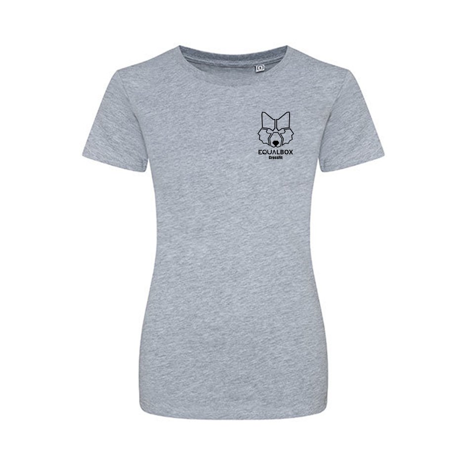 T-Shirts Femininas Equal Box CrossFit - L. Grey | Customized Ladies t-shirts - Equal Box CrossFit - L. Grey