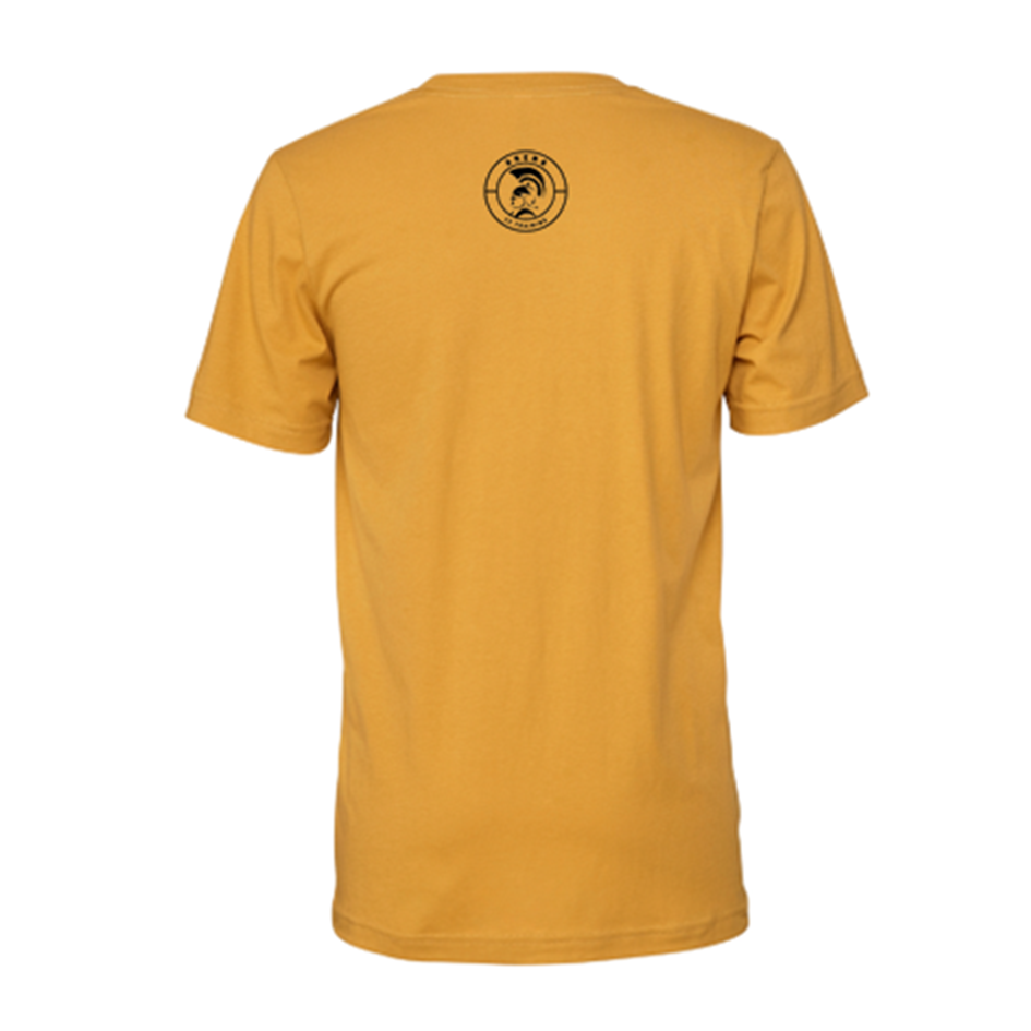 T-Shirt Masculina CrossFit Arena (Braga)- Verde Militar + Mostarda | CrossFit Arena (Braga) -Men T-Shirt - Army Green + Mustard