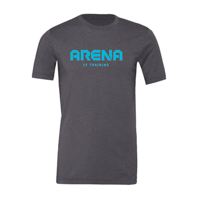 T-Shirt Masculina CrossFit Arena (Braga)- Preto + Cinza Escuro | CrossFit Arena (Braga) -Men T-Shirt - Black & Dark Grey