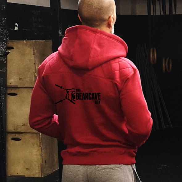 Casacos Unissexo - D. Red- The Bear Cave Box | Unisex Zip-Up hoodies- D.Red - The Bear Cave Box