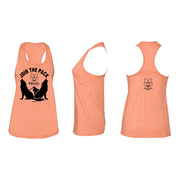 Top Tank Equal Box CrossFit - Sunset orange | Equal Box CrossFit Racerback Tank -Sunset orange