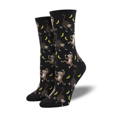 Let's Go Bananas- Ladies Crew socks