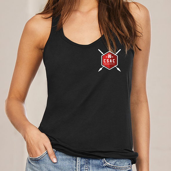Top Tank CSAC CrossFit - Black & Grey  | CSAC CrossFit Racerback Tank - Black & Grey