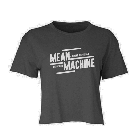 Crop T-shirt Mean Machine - Dark Grey
