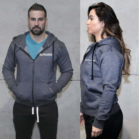 Casacos TEENS (D. Grey) - CrossFit Alphaden | D. Grey Zip-Up hoodies TEENS-CrossFit Alphaden