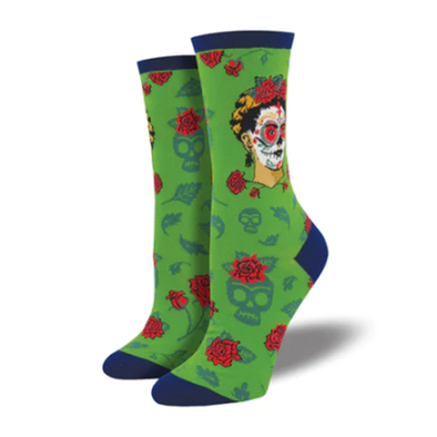 Dia de los Frida- Ladies Crew socks