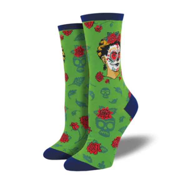 Dia de los Frida- Ladies Crew socks