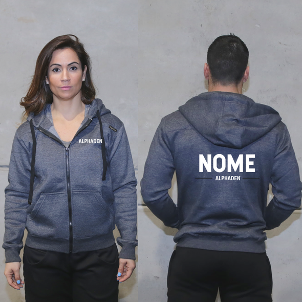 Casacos Unissexo Storm Grey- CrossFit Alphaden | Storm Grey Unisex Zip-Up hoodies-CrossFit Alphaden