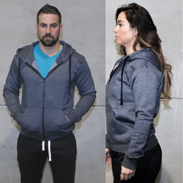 Storm Grey - Hoodie unissexo com fecho | Storm Grey - Zip-Up hoodie