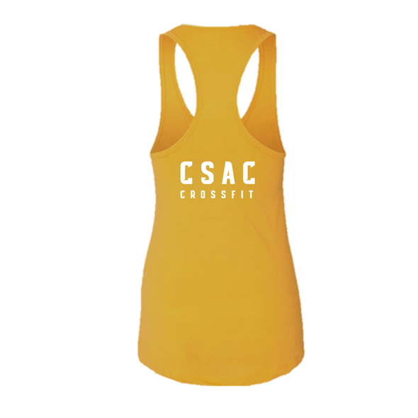 Top Tank CSAC CrossFit Mostarda | CSAC CrossFit Racerback Tank - Mustard