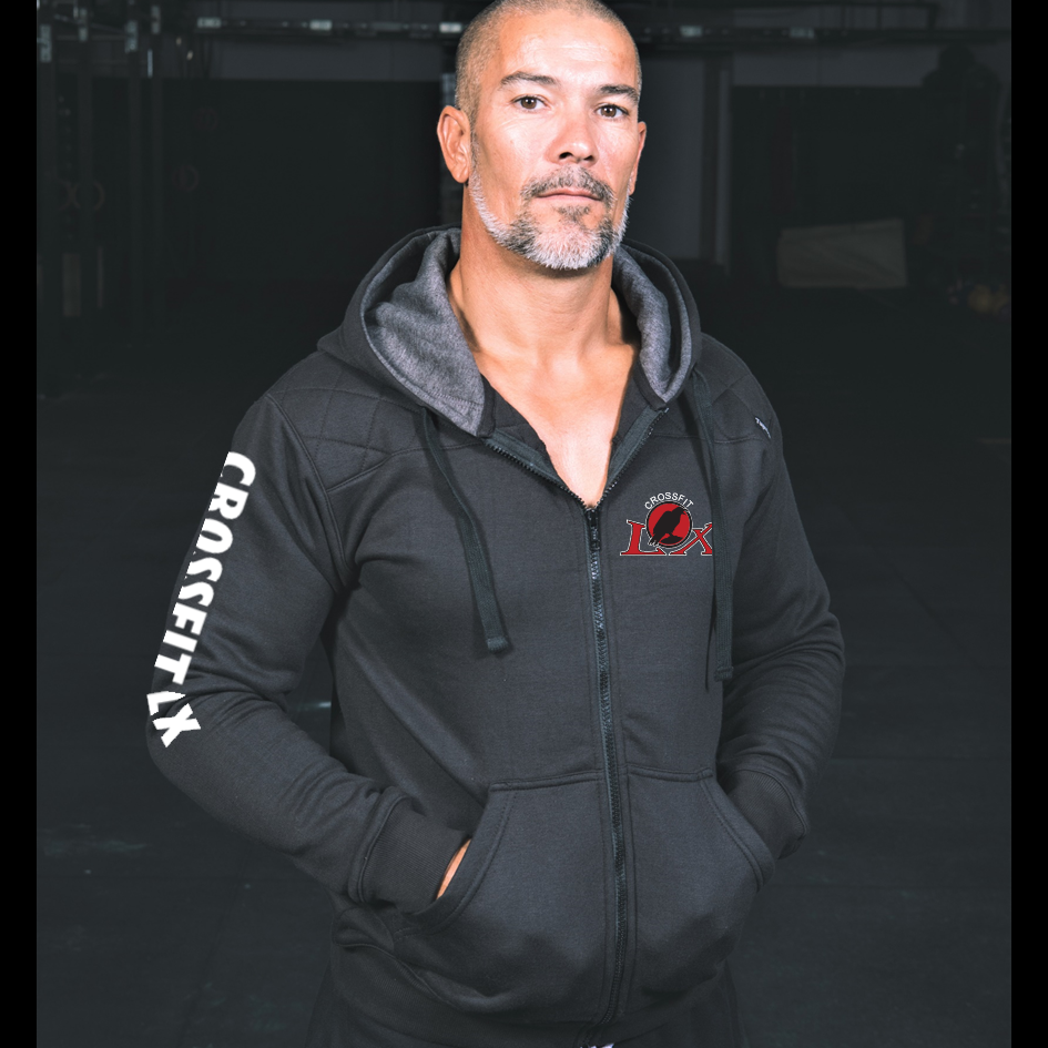 Casacos Unisexo - Black CrossFit LX | Unisex Full zipper hoodies -Black- CrossFit LX