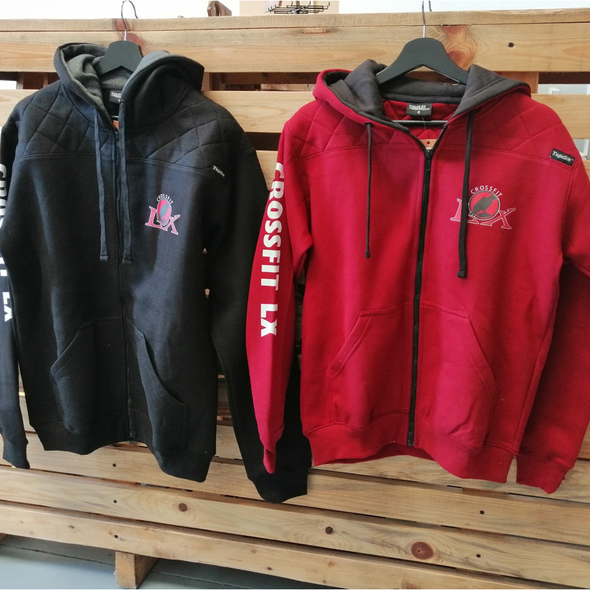 Casacos Unisexo - Black CrossFit LX | Unisex Full zipper hoodies -Black- CrossFit LX