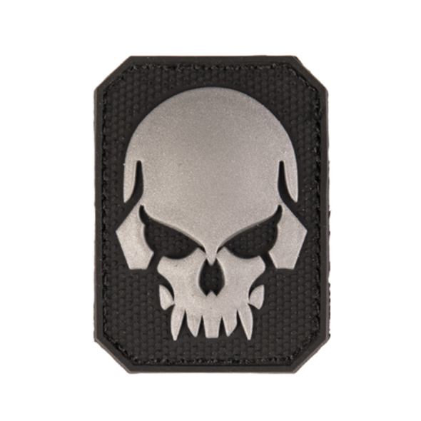 Black PVC Skull 3D Patch