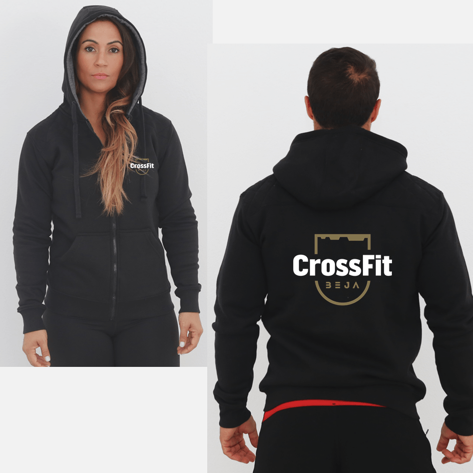 Casacos Unisexo - CrossFit Beja | Unisex Full zipper hoodies - CrossFit Beja - TugaSox Fitness Store