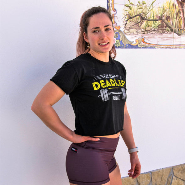 Eat, Sleep, Deadlift, Repeat - Crop T-shirt