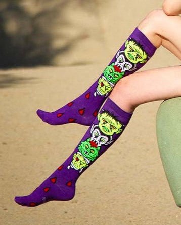 Meias ALTAS Monster Mash - TugaSox Fitness Store