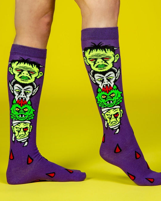 Meias ALTAS Monster Mash - TugaSox Fitness Store