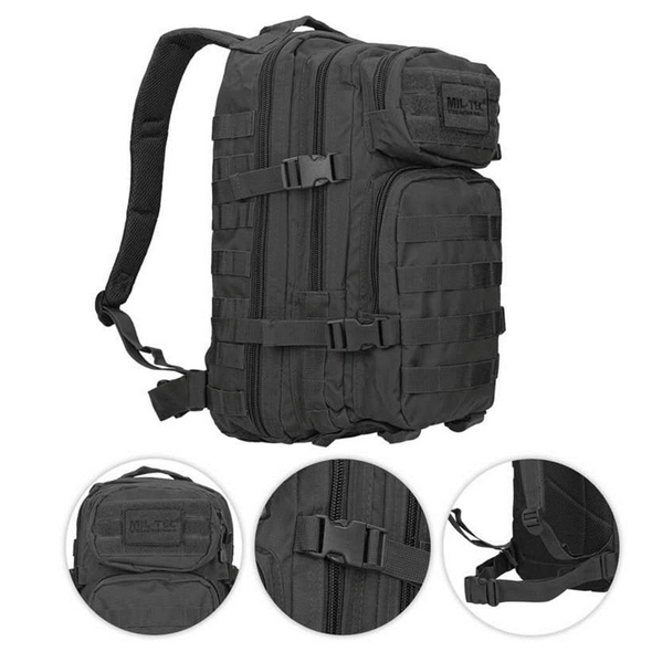 Mochila Mil-Tec Assault Pack Black 36L | Backpack Mil-Tec  Assault Pack Black Large