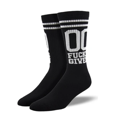 00 F*cks Given - Men's Crew socks