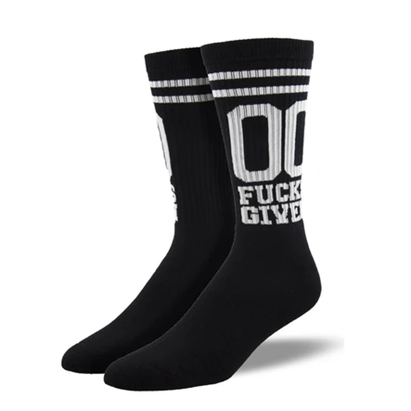 00 F*cks Given - Men's Crew socks