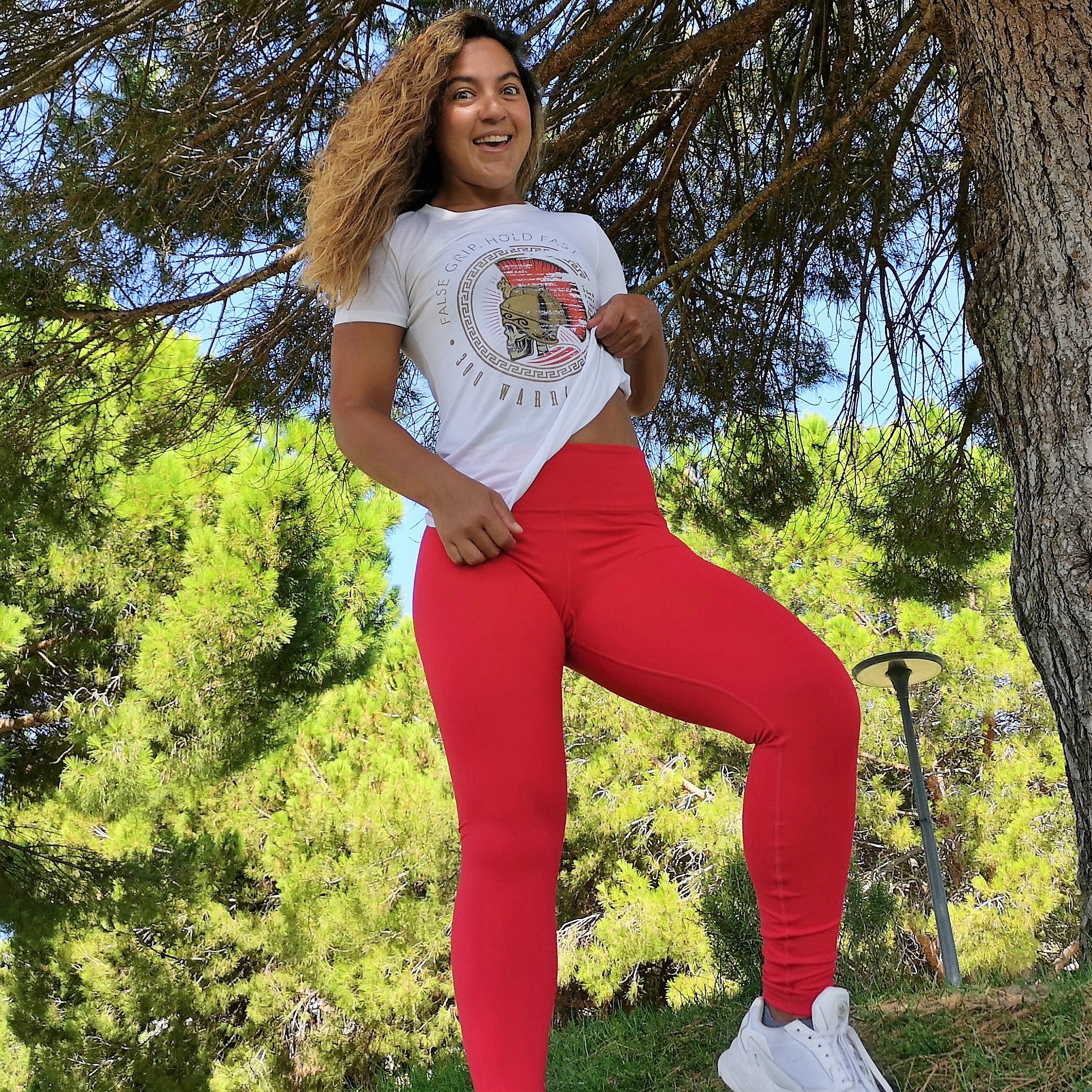 Performance Leggings - Red – TugaSox Fitness Store