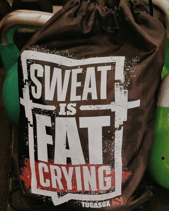 Sweat is fat crying GYM BAG - TugaSox Fitness Store