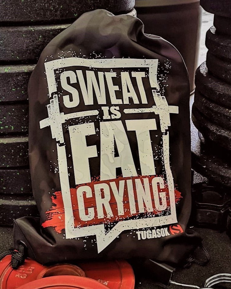 Sweat is fat crying GYM BAG - TugaSox Fitness Store
