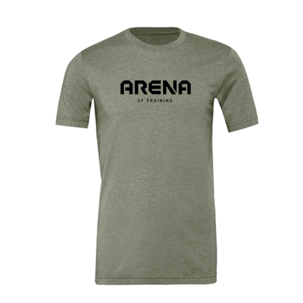 T-Shirt Masculina CrossFit Arena (Braga)- Verde Militar + Mostarda | CrossFit Arena (Braga) -Men T-Shirt - Army Green + Mustard