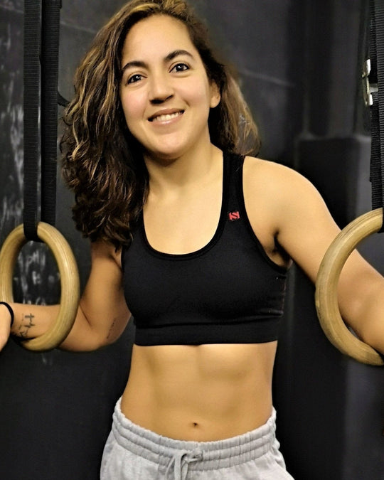 Twin MountainBlack - Sport Bra - TugaSox Fitness Store